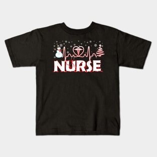 Nurse Christmas Costume Gift Ugly Chrismas Costume For Nurse Kids T-Shirt